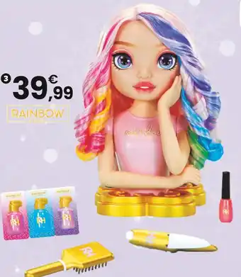 JouéClub RAINBOW HIGH Rainbow high - tête à coiffer bella offre