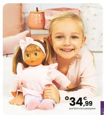 JouéClub Louna ma petite soeur qui parle 38 cm | 3 ans offre