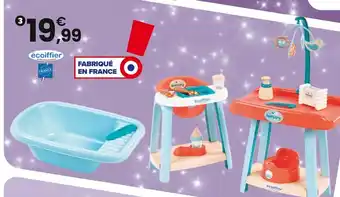 JouéClub ECOIFFIER Ensemble nursery 3-en-1 | 3 ans offre