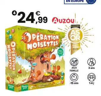 JouéClub AUZOU Opération Noisettes offre