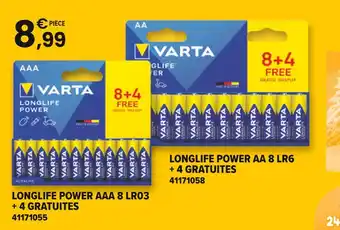 JouéClub VARTA Longlife Power AAA LR03 offre