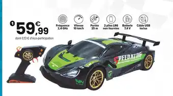 JouéClub VOITURE GRANDE VITESSE RC 1/10ÈME offre