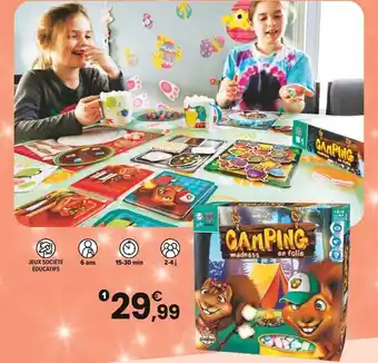 JouéClub LUDO ET MENINGE - CAMPING EN FOLIE offre