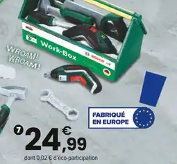 JouéClub Bosch CAISSE À OUTILS BOSCH AVEC VISSEUSE IXO II 3 ans offre