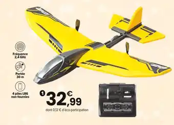 JouéClub Avion de chasse radiocommandé offre