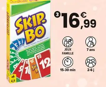JouéClub Skip-Bo SKIP-BO offre