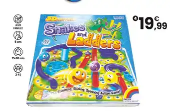 JouéClub New Entertainment Jeu d’échelles et serpents offre