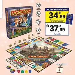 JouéClub MONOPOLY HARRY POTTER offre