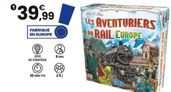 JouéClub Les aventuriers du rail europe offre