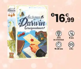 JouéClub Extension correspondances sur les traces de darwin offre