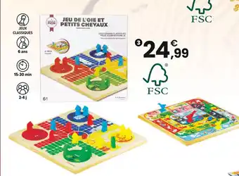 JouéClub Jeu de l'oie et petits chevaux offre