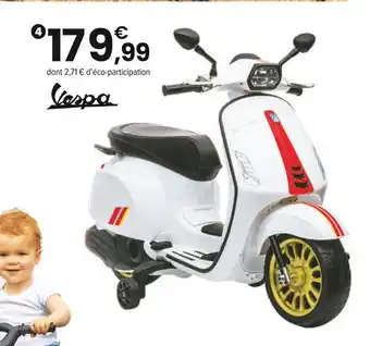 JouéClub Vespa VESPA ÉLECTRIQUE 12 V QUAD ÉLECTRIQUE RUNNER | 2 ans offre