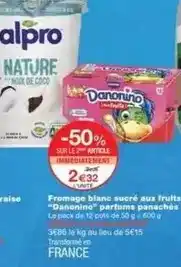 Monoprix Alpro - fromage bianc sucré aux fruit offre