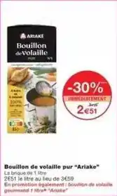 Monoprix Ariake - bouillon de volaille pur ariake offre