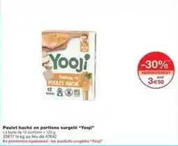 Monoprix Yooji - poulet haché en portions surgelé offre