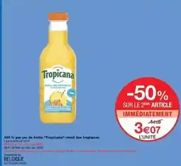 Monoprix Tropicana - 100% pur jus de fruits tropicana offre