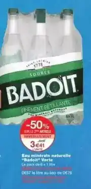 Monoprix Badoit - eau minérale naturelle badoit offre