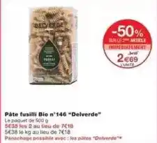 Monoprix Delverde - pâte fusilli bio n 146 offre