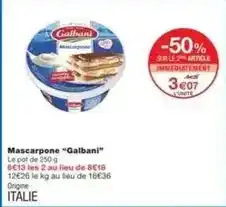 Monoprix Galbani - mascarpone offre