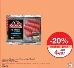 Monoprix Charal - steaks haches pur boeuf offre