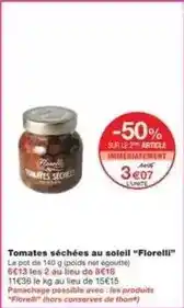 Monoprix Florelli - tomates séchées au soleil offre