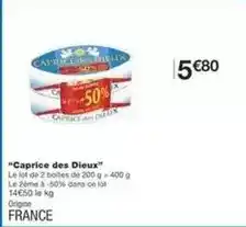 Monoprix Caprice des dieux - caprice des dieux offre