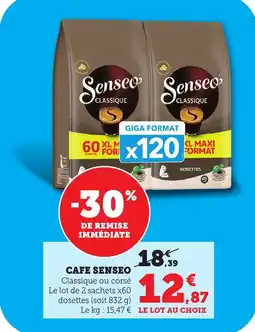 Maximarché Cafe senseo offre
