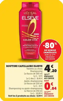 Maximarché Routine capillaire elseve offre