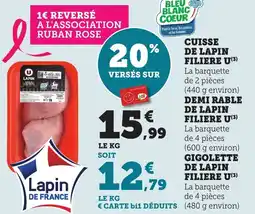 Maximarché Cuisse de lapin filiere u offre