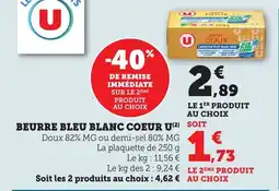 Maximarché Beurre bleu blanc coeur u offre