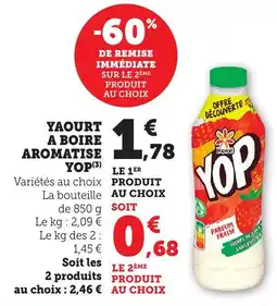 Maximarché Yaourt a boire aromatise yop offre