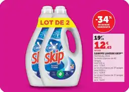 Super U Lessive liquide skip offre