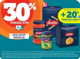 Super U Sur tout barilla offre