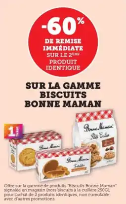 Super U Sur la gamme biscuits bonne maman offre