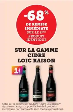 Super U Sur la gamme cidre loic raison offre