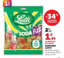 Super U Bonbons lutti offre