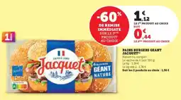 Super U Pains burgers geant jacquet offre