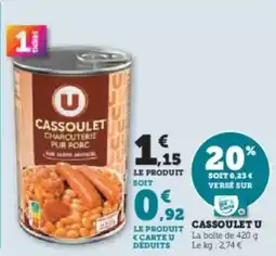 Super U Cassoulet u offre