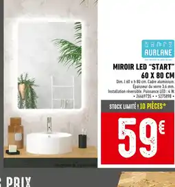 Batkor AURLANE Miroir LED 'START' offre