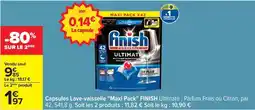 Carrefour Drive Finish - capsules lave-vaisselle offre