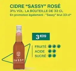 Monoprix Sassy - cidre offre
