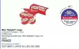 Monoprix Babybel - mini babybel rouge offre