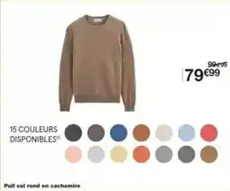 Monoprix Pull col rond en cachemire offre