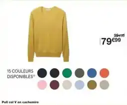 Monoprix Pull col v en cachemire offre