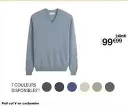 Monoprix Pull col v en cachemire offre