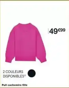 Monoprix Pull cachemire fille offre