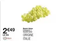 Monoprix Raisin blanc offre