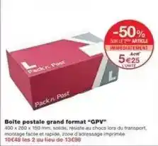 Monoprix Gpv - boite postale grand format offre