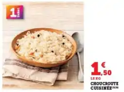 Super U Choucroute cuisinée offre