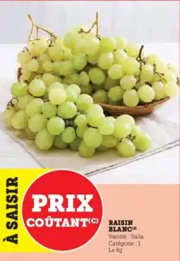 Super U Raisin blanc offre